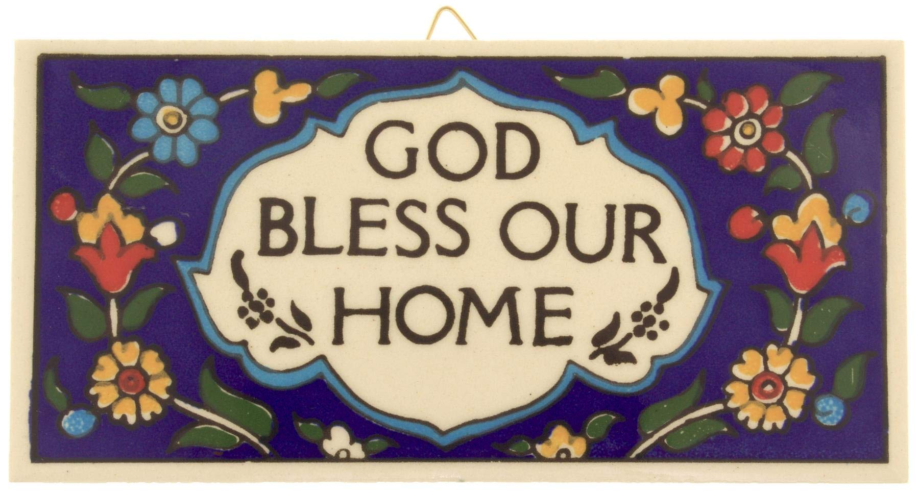 Armenian Ceramics Wall Hanging Jewish Home Blessing
