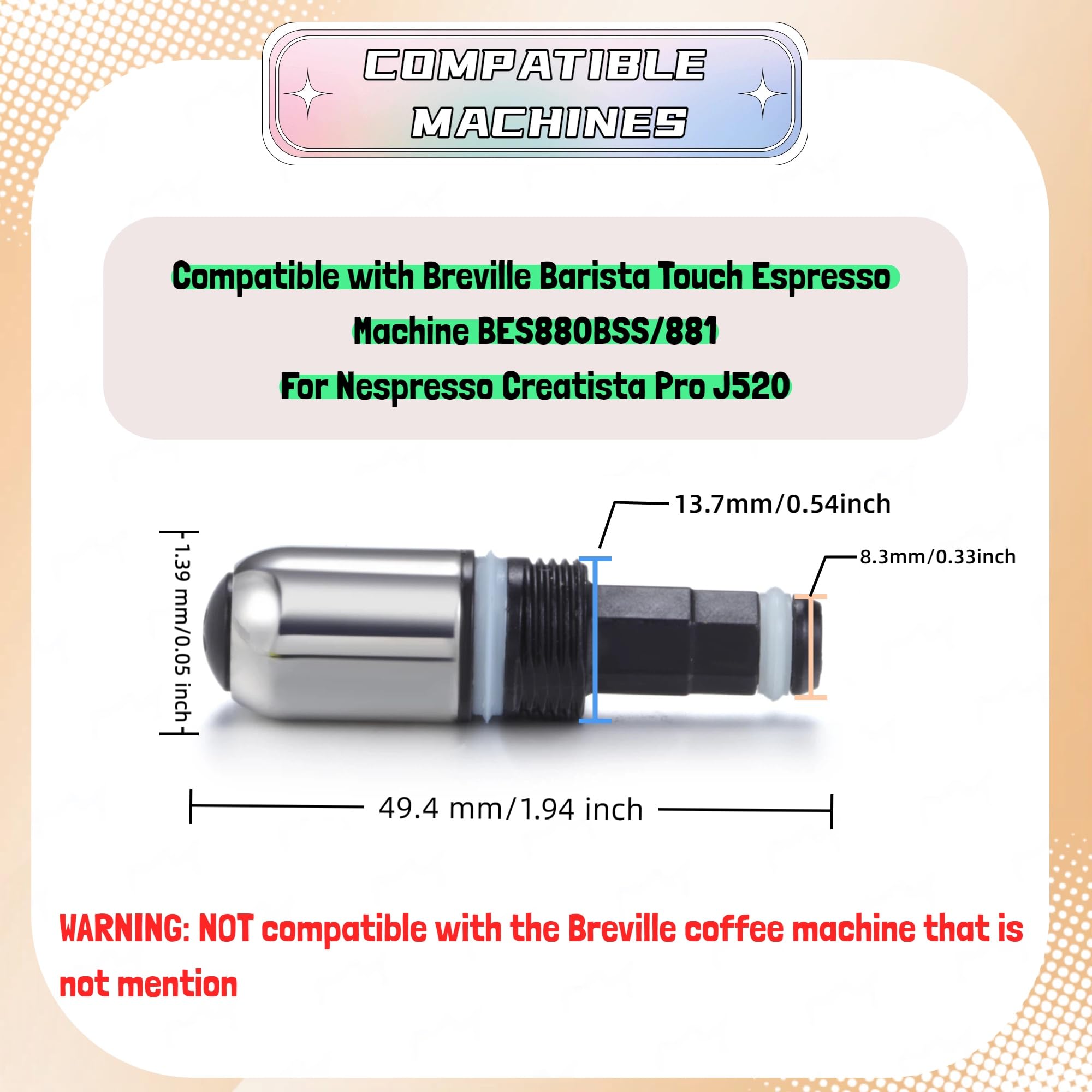 フラワリングカクタス バンドル　スタンピンアップ Amazon.com: Steam Wand tip kit Compatible with Breville Sage