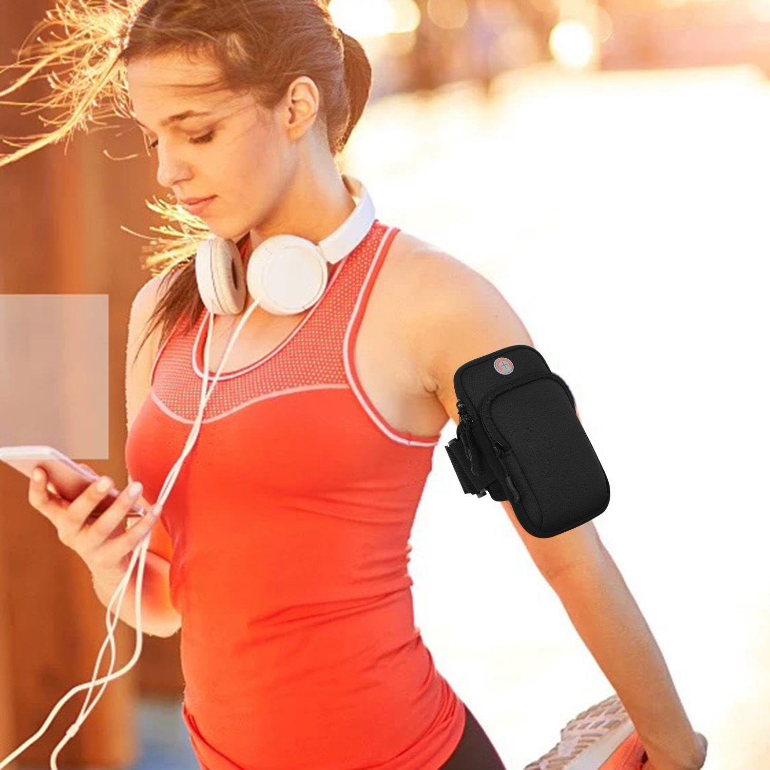 2 Stück Arm -Tasche, Tragbare Aufbewahrungstasche, Mobiltelefontasche Zum Laufen, Sportversorgungen Im Freien, Fitnesszubehör.