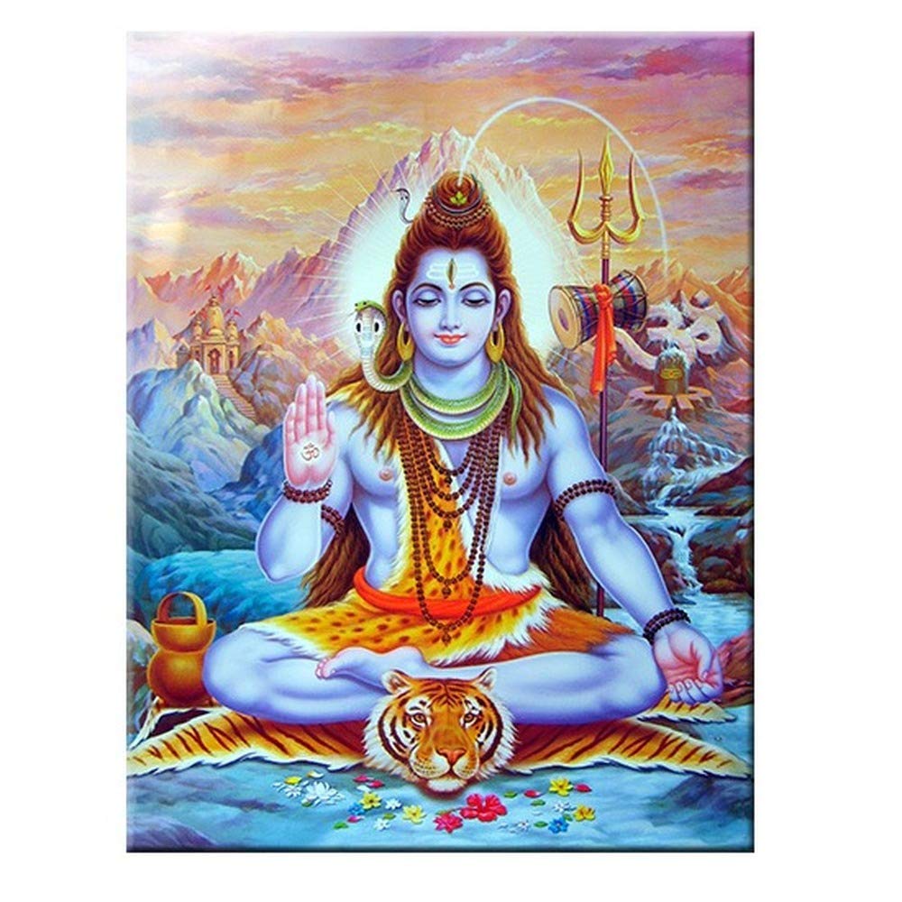 Tableau Shiva Lord pour salon : impression sur toile moderne 60 x 90 cm