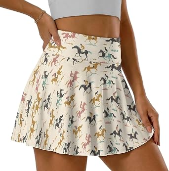 Womens High Waisted Sports Skort Quick Dry Athletic Skirt for Tennis Size S-2XL