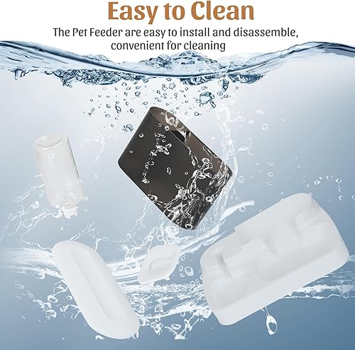 Miniatura 4 de Juego automático de comedero y dispensador de agua para mascotas, 2 en 1, para gatos y perros, juego de cuencos de agua y alimentos para perros
