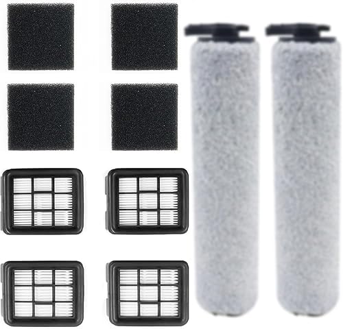 Juego de filtros de rodillo de cepillo de repuesto para aspiradora Bissell HF3 3649A, juego de filtros de limpieza eficiente compatible con Bissell