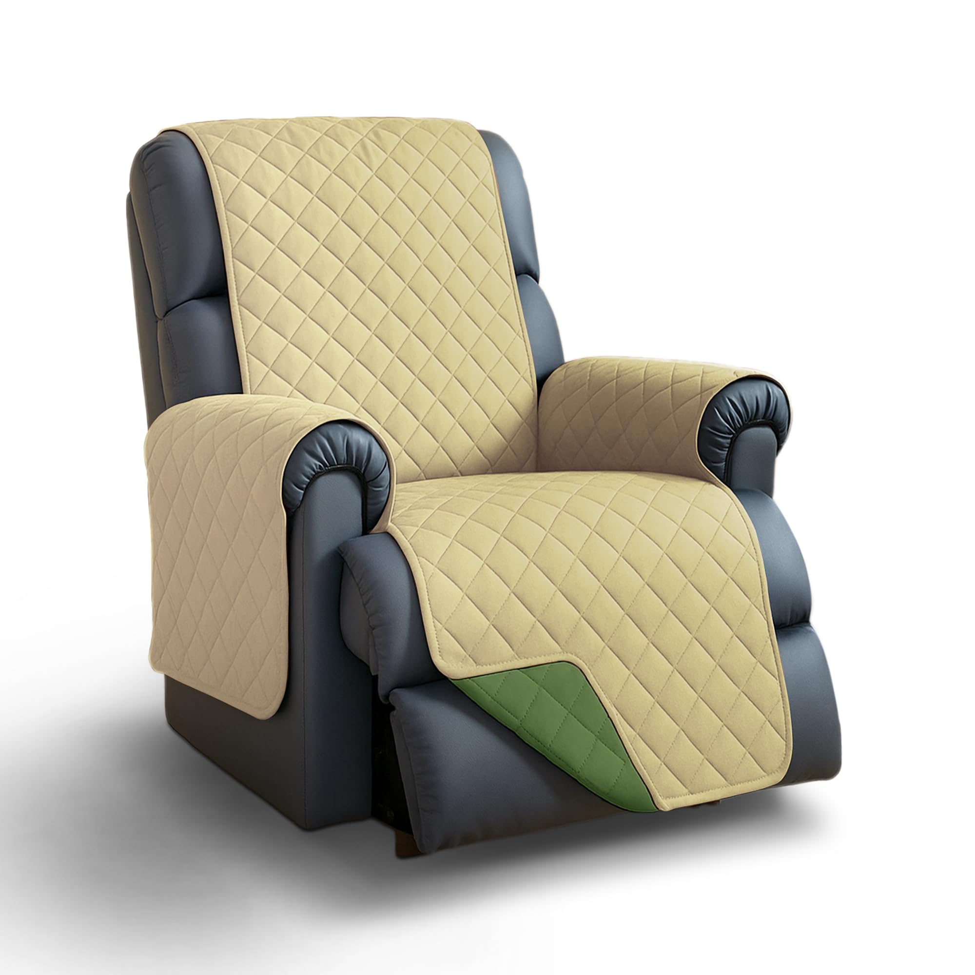 Easylife Reversible Recliner Protector, Waterproof Chair Cover, Armchair Cover, Armchair Protector, Furniture Protector, Machine Washable - Fully Guaranteed