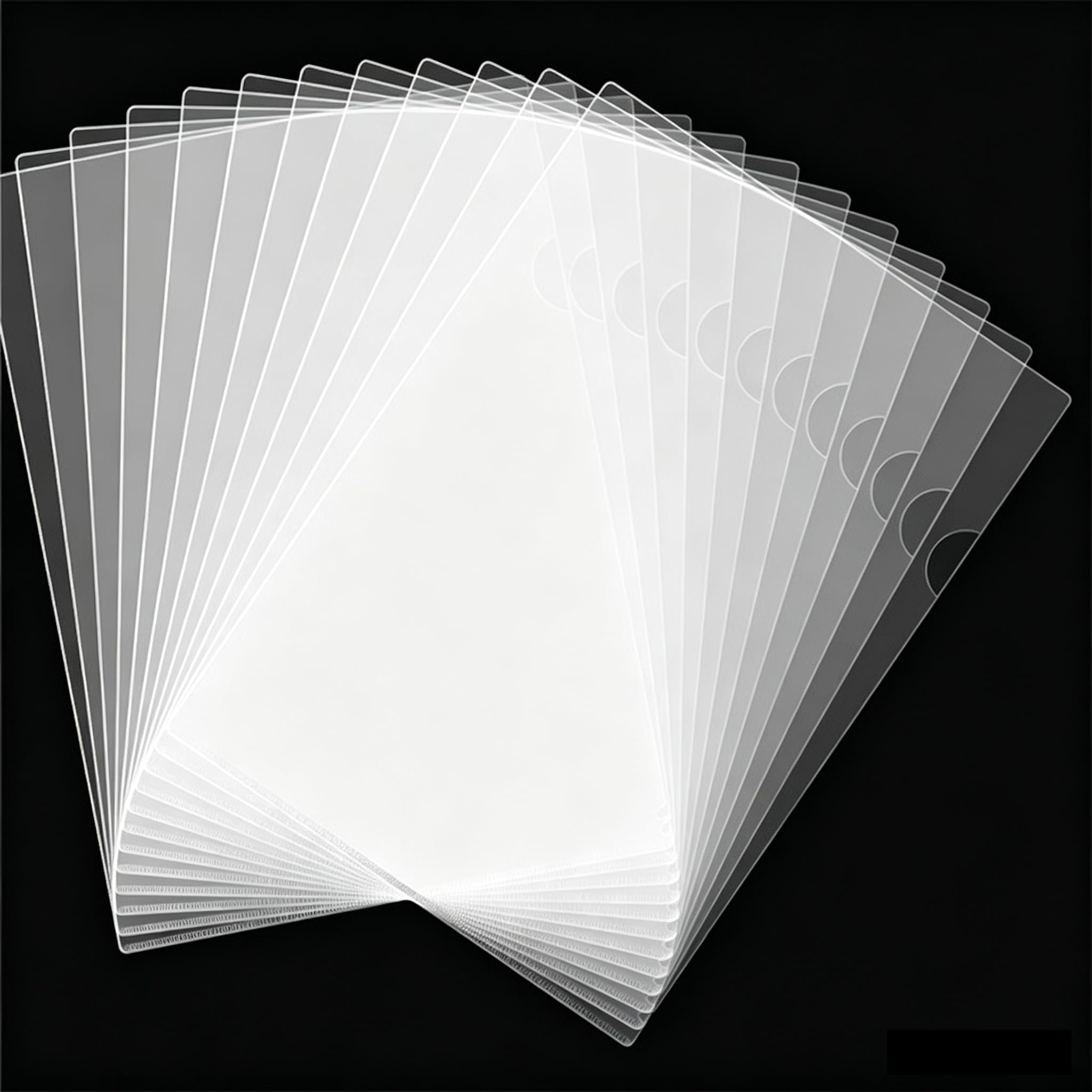 30 Packs Clear A4 Plastic Folders (140 Micron PP) Clear Open Top & Side Plastic Folders A4, Transparent File Wallets, Folders Protector for Report, Presentation, Project Documents File