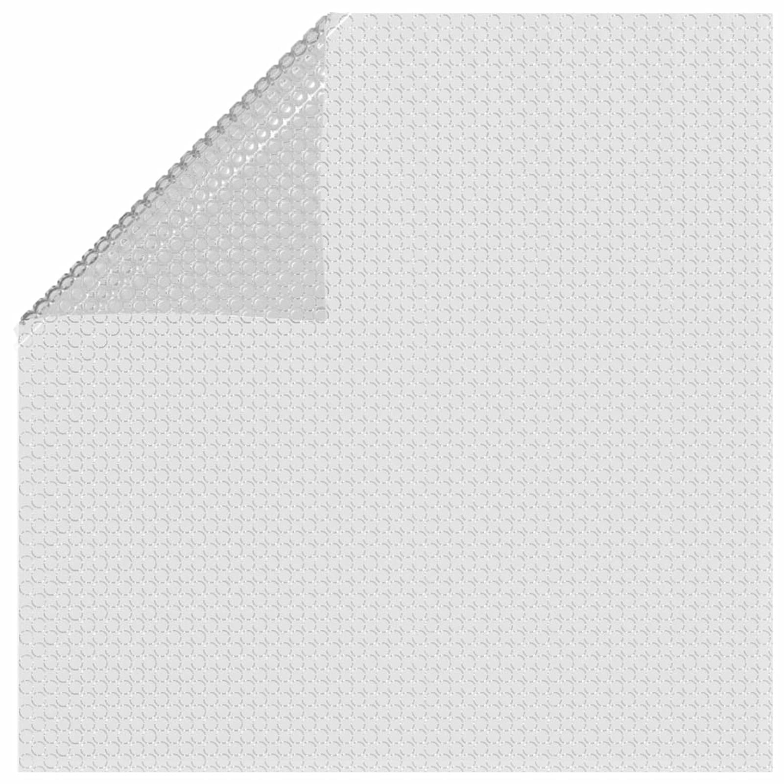 Tidyard Catherinol Film Solaire de Piscine Flottant Couverture Solaire de Piscine Bâche à Bulles de Pro Film Solaire de Piscine Flottant PE 450x220 cm Gris