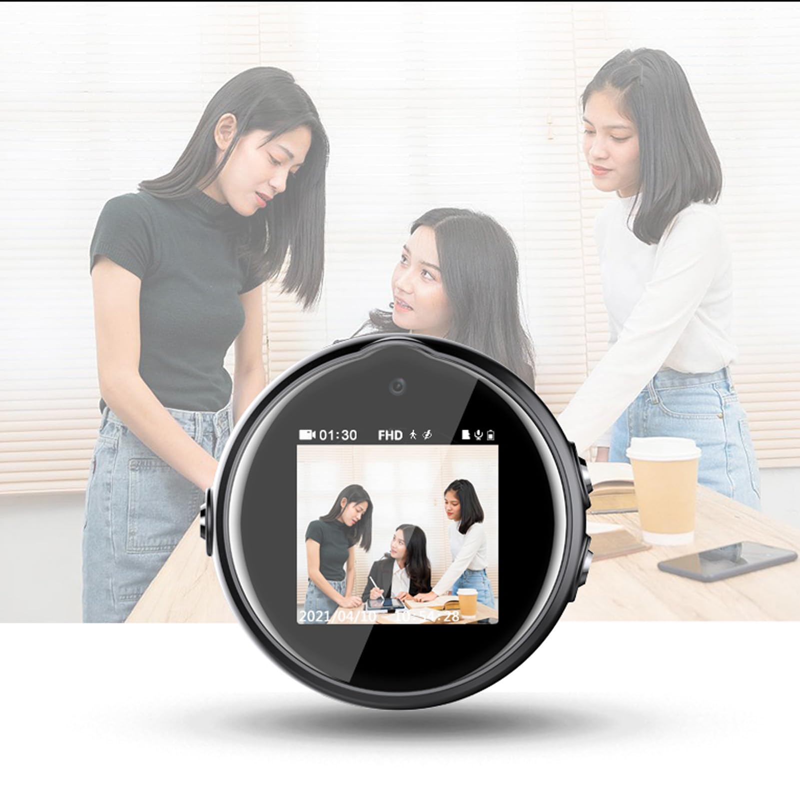 Pulsera con Grabadora Activada por Voz, Sincronización de Tiempo, Reloj con Grabadora de Voz, Reducción de Ruido HD, IA Inteligente para Reuniones en el Hogar (32G)