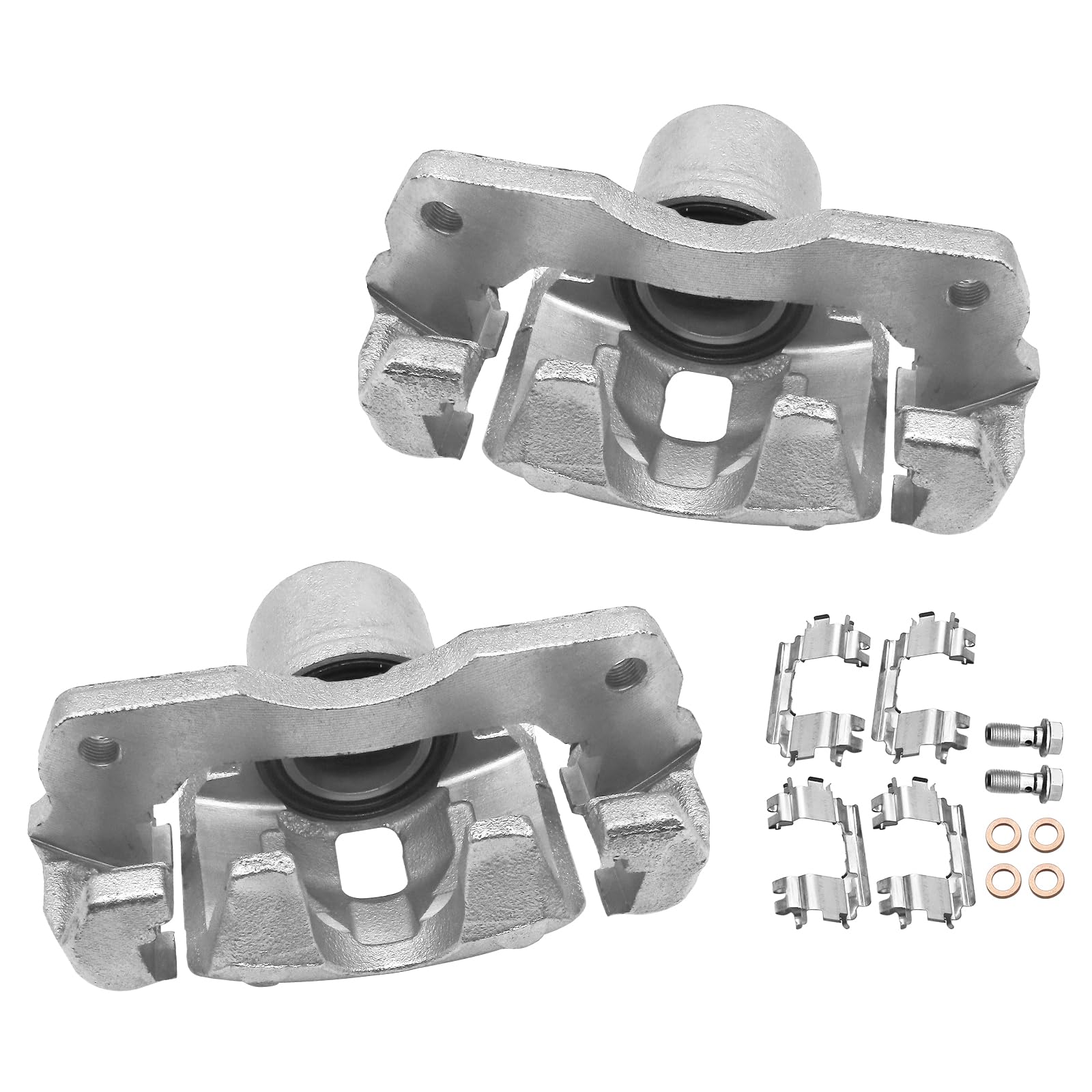 Funire Front Brake Caliper with Bracket Compatible With Suzuki Aerio 2006-2007 l4 2.3L, Front Driver and Passenger Side, 19B3908 19B3909, Disc Brake