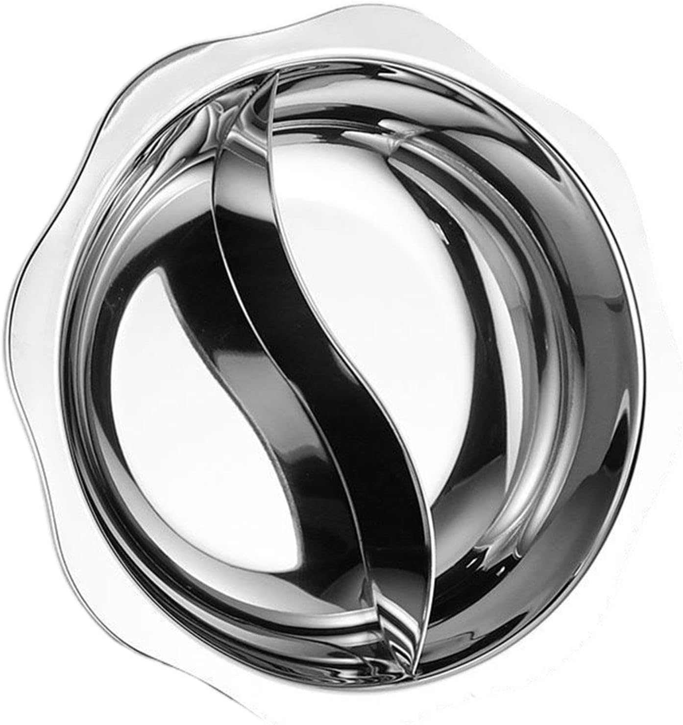 Yajuyi Stainless Steel Shabu Double Favor Portable Chinese Versatile Soup Cookware Cooking Pot for Household, M