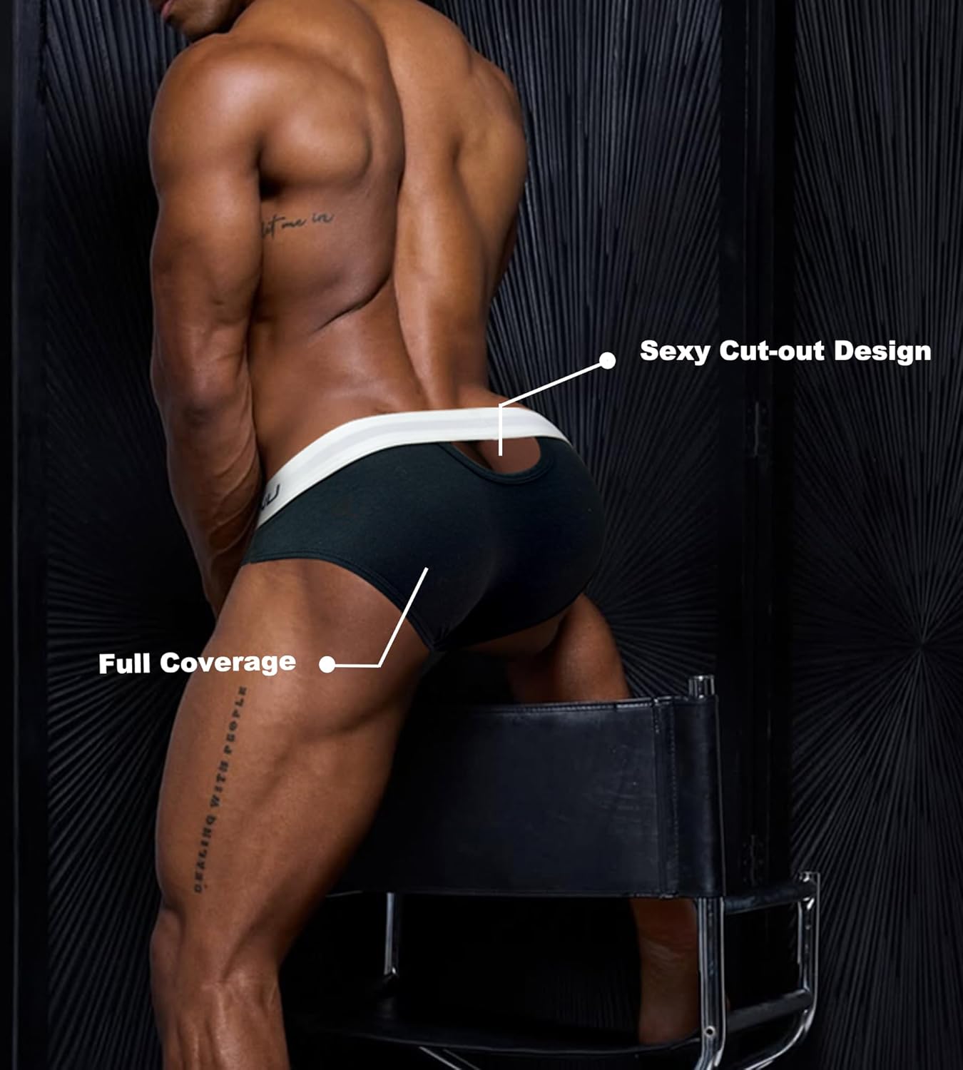 Men's Underwear Briefs Pack Stretch Cotton Sexy No Fly Low Rise Briefs for Men Breathable Pouch Underpants 3 Pack - Image 7