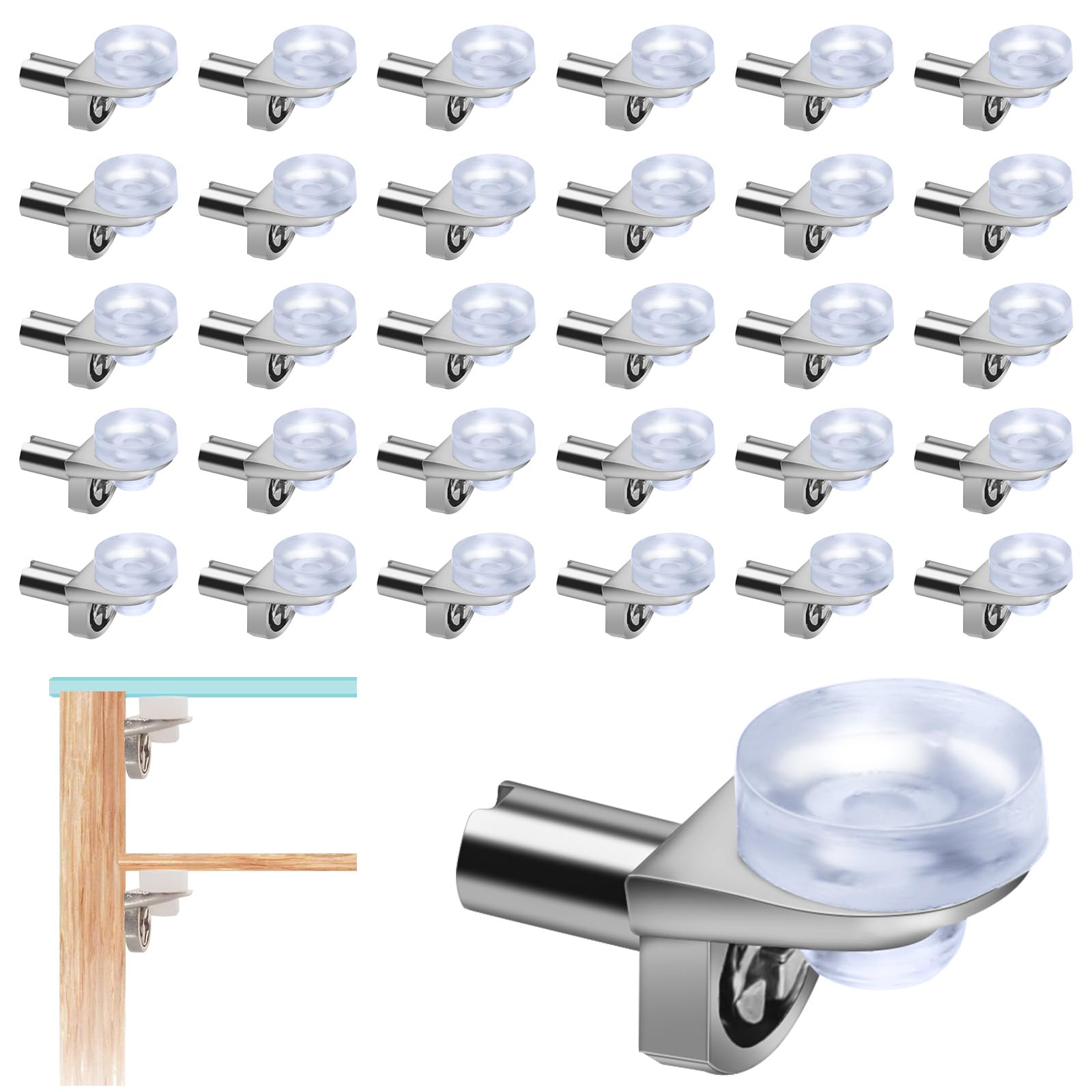 40PCS Shelf Support Pegs 5mm 1/5Inch,Support Wardrobe Shelf Pins Kitchen Cupboard Shelf Pegs Glass Shelf Supports Suction Cup Bracket Shelf Pegs for Kitchen Furniture Book Shelves