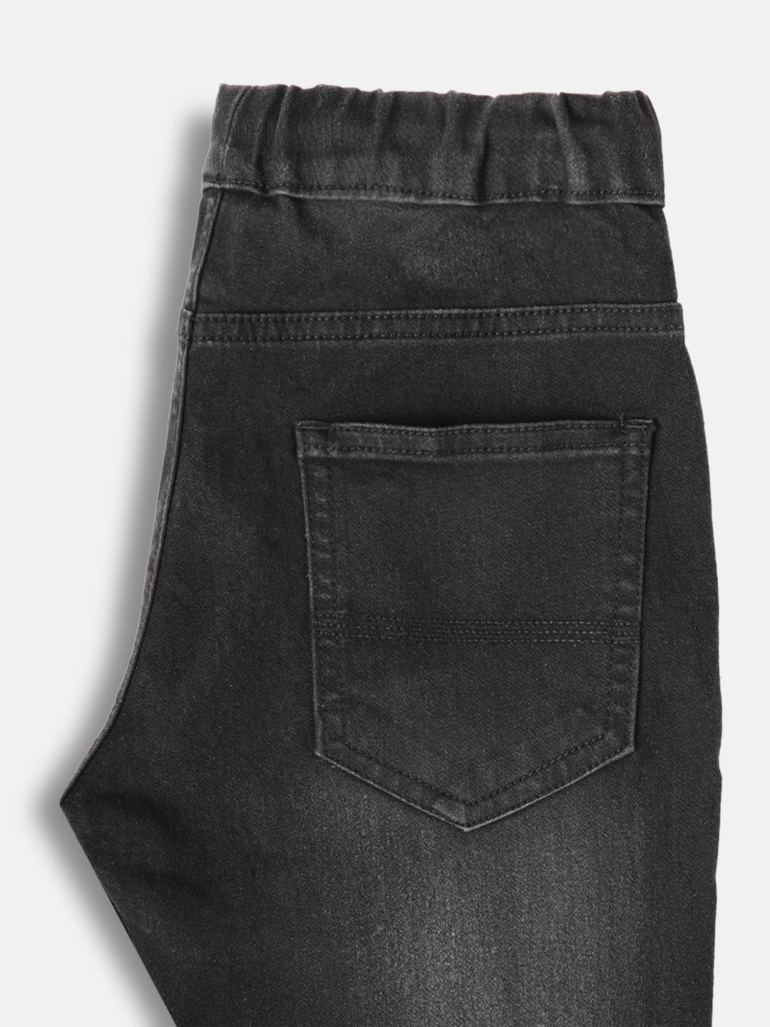Urbano Juniors Boy's Black Slim Fit Washed Jogger Jeans Stretch (junhpsjoggerboy-shdbla-9-10) 2