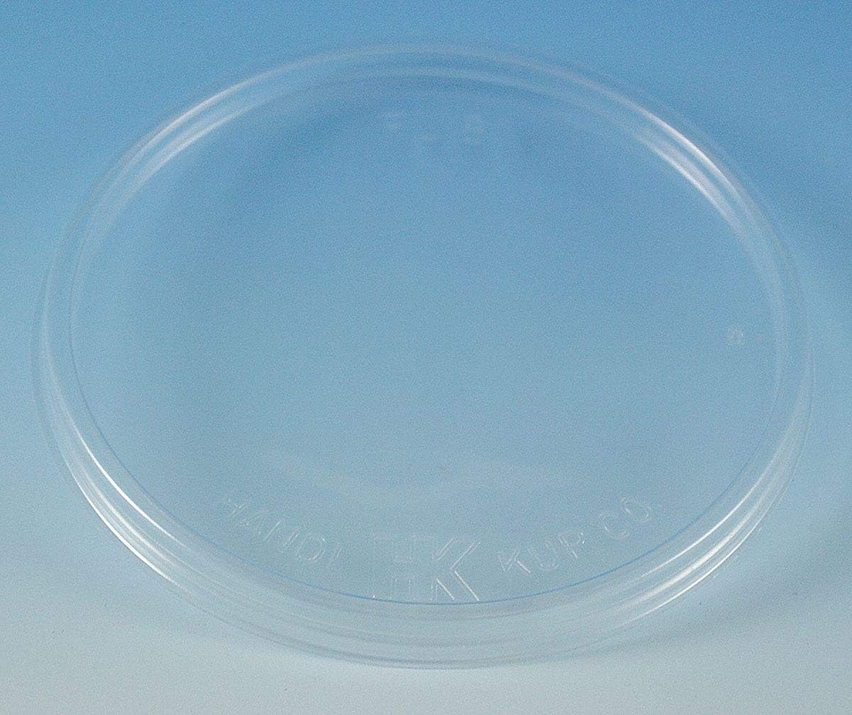 Wincup FL8CNV Non Vented Lid for 8 oz to 16 oz Food Containers, Cube 2.02, Clear (10 Sleeves of 100 Lids)