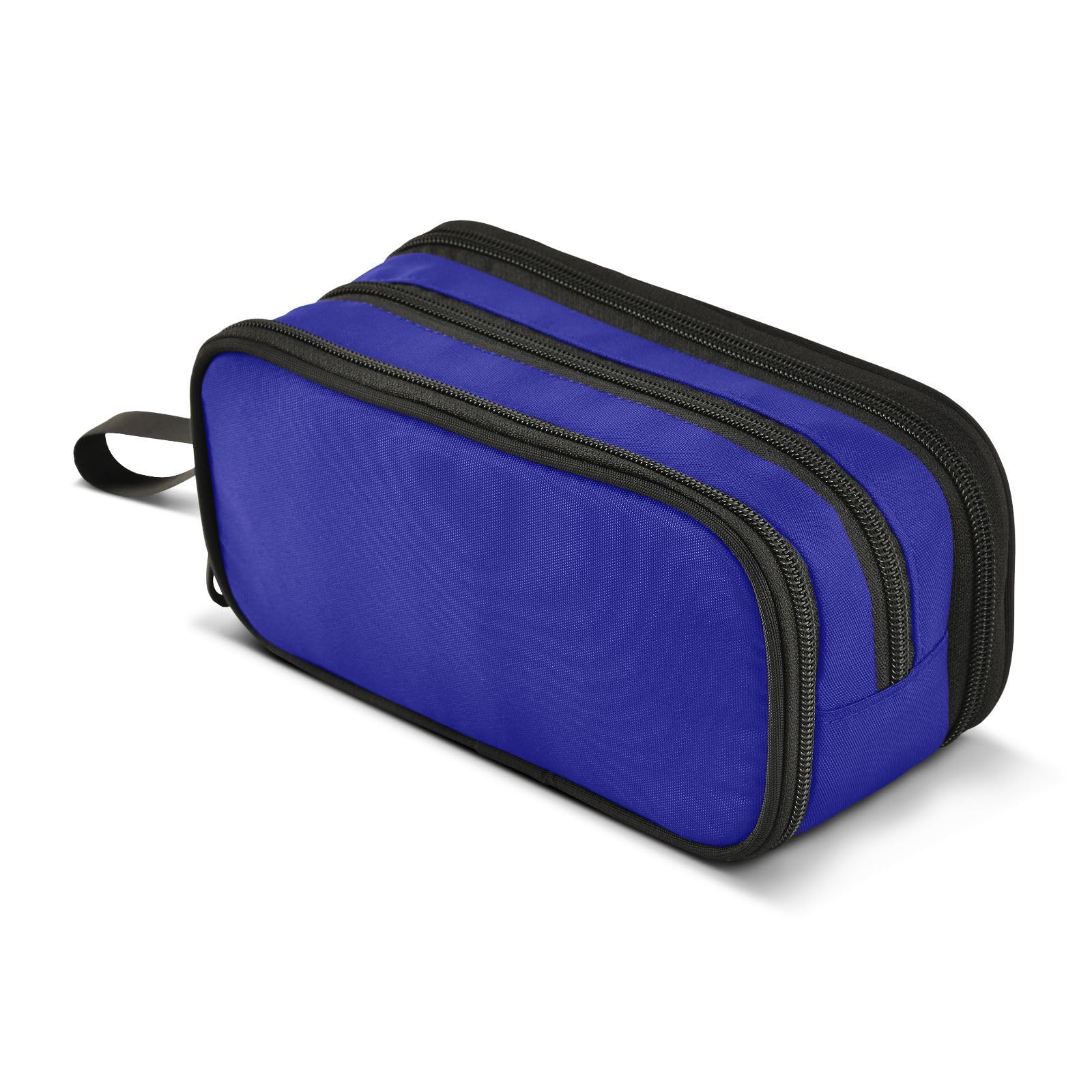 JUNZAN Navy Blue Pencil Bag Aesthetic Pencil Case Pen Pouch for Women Men School Office College Stationery Supplies