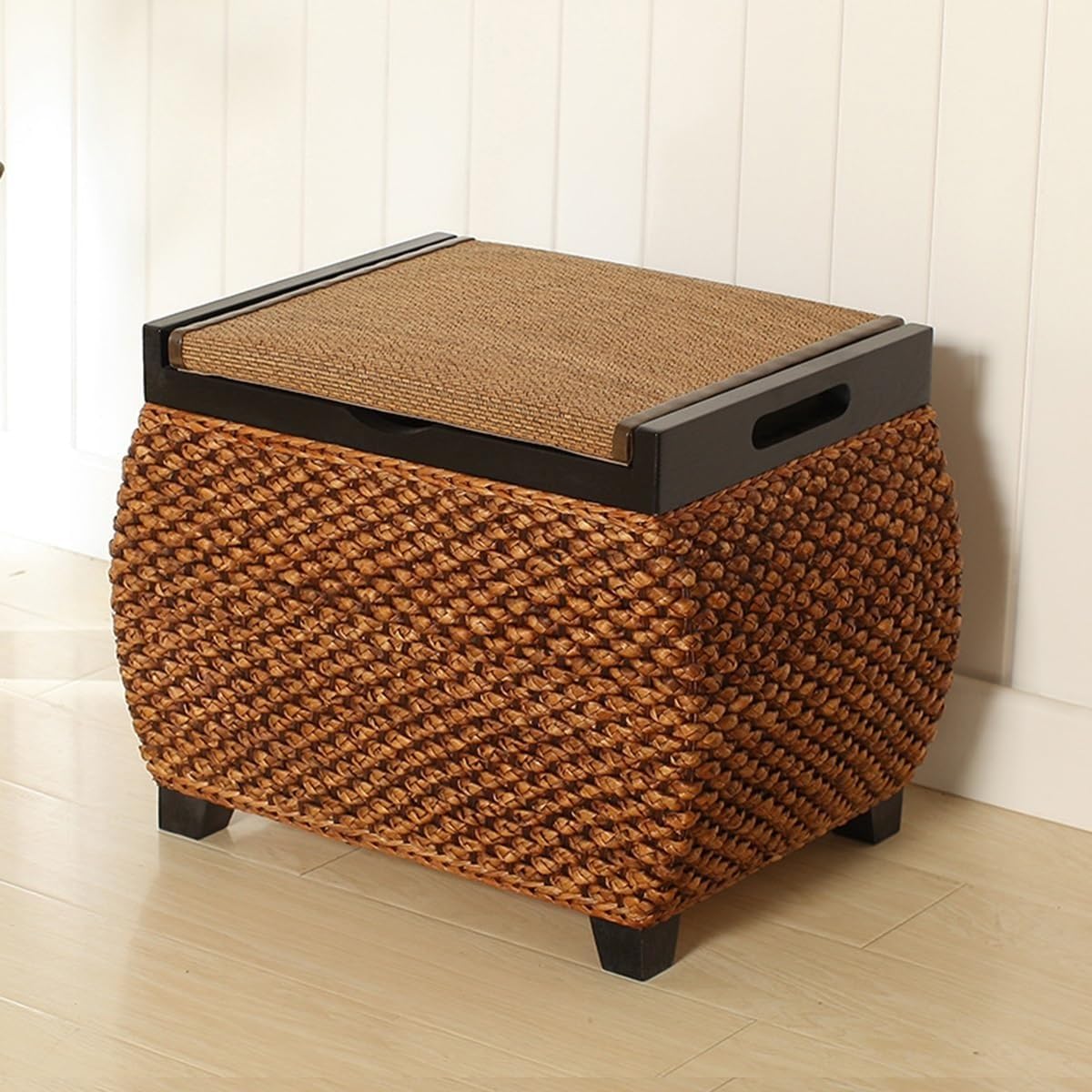 SDCFFC Entryway Storage Bench with Flip Lid Small Padded Shoe Rack Bench for Hallway & Living Room Beautiful