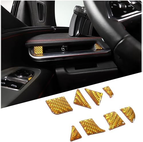 Miniatura 8 de Adhesivo decorativo de salida de aire acondicionado de fibra de carbono para automóvil para Chevrolet Corvette C8 Coupe Stingray Z06 2020-2022