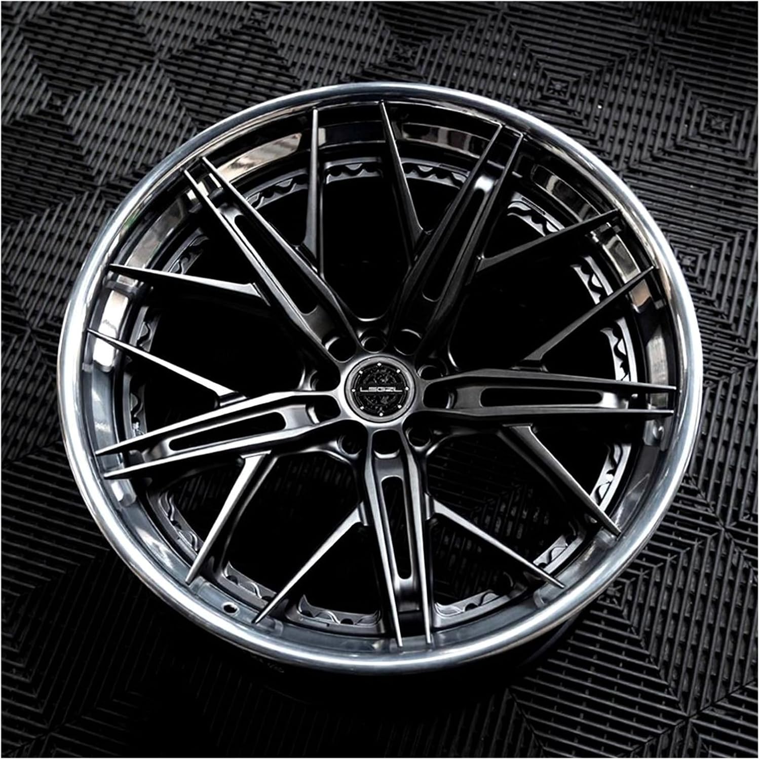 Forged 5x130 5x114.3 5x112 18 20 22 24 26 Inch Gloss Black Forged Wheel Compatible with Bmw/Audi/Mclaren(15)
