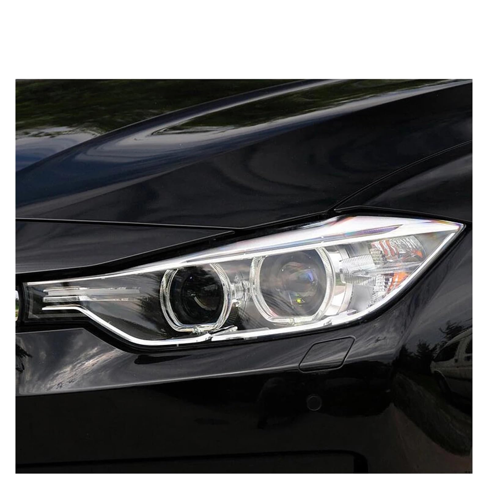 Lente del Faro para BMW Serie 3 F30 F31 2013 2014 2015 Cubierta De Lente De Faro Delantero De Coche Cubierta De Lente De Faro De Pantalla De Coche Cubierta Lente Faro (Tamaño : Bien)