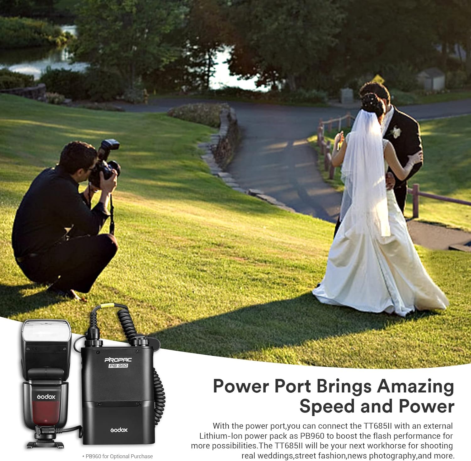 Godox TT685II with External Power Pack