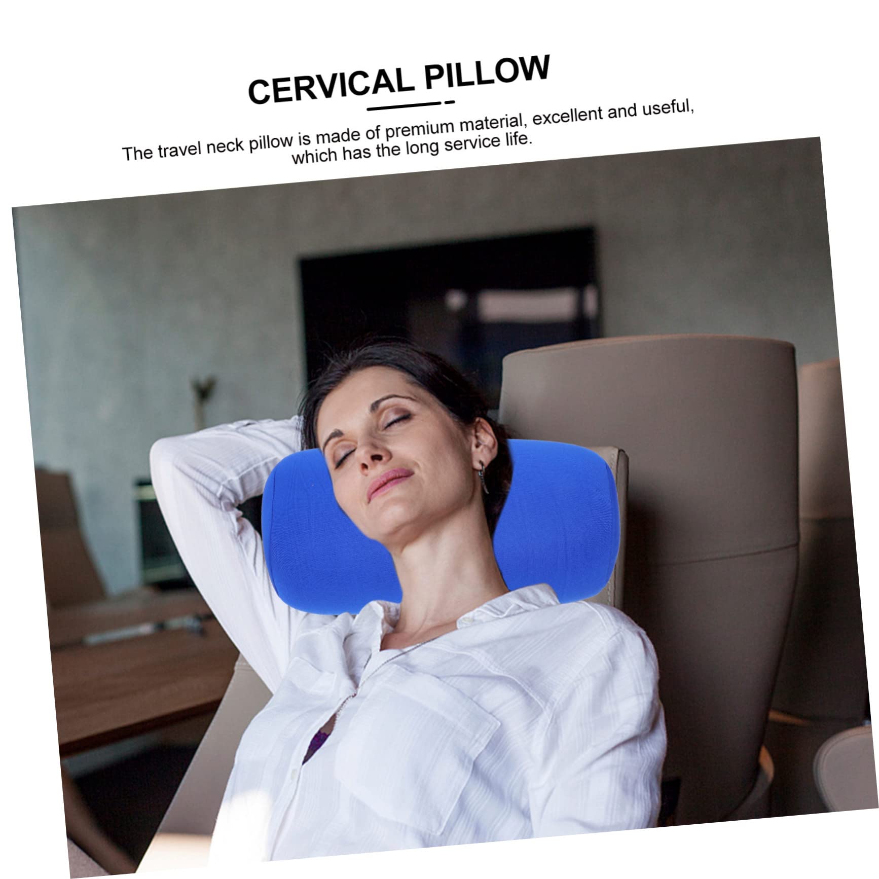 OUNONA Almohada Cervical Enrollable Almohada De Viaje para Cuello Accesorio para Dormir