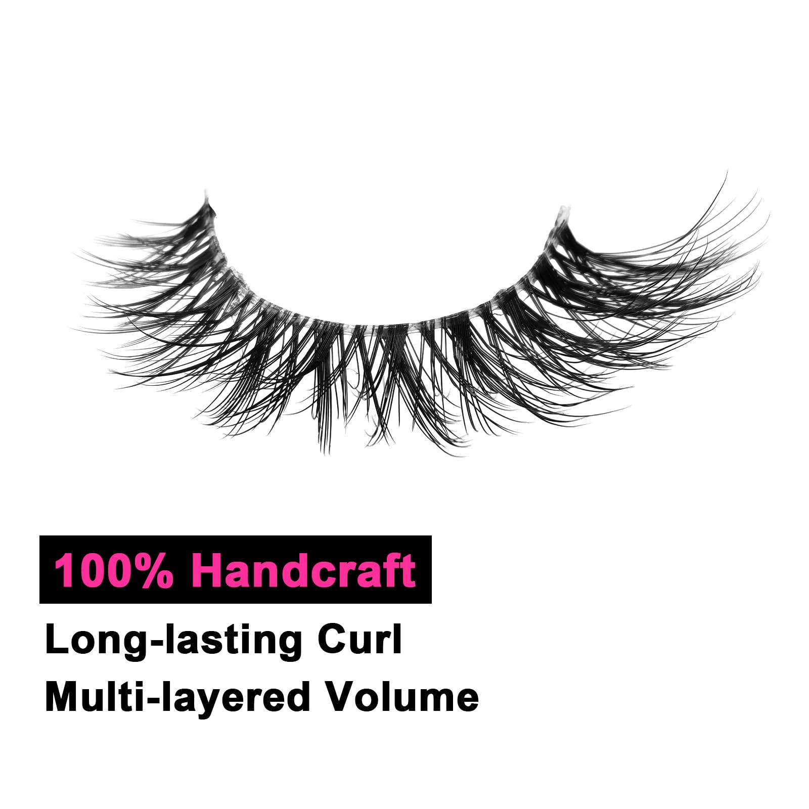 SY SHUYING Premium Faux Mink Eyelashes, 8mm/10mm Mixed Lengths, Soft Clear Band, Lightweight & Reusable, Cruelty-Free - Image 4