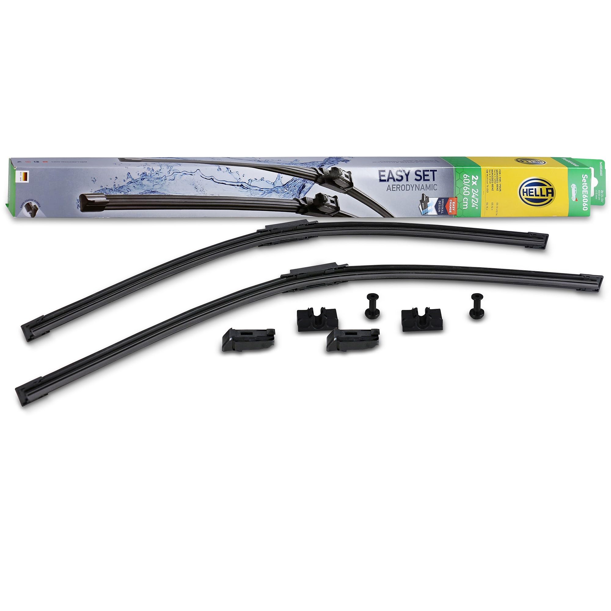 Front HELLA 9XW 358 164-101 Wiper Blade for MERCEDES-BENZ,MERCEDES-BENZ (BBDC),V