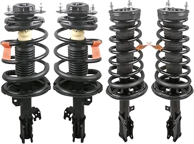 MOSTPLUS Front & Rear Complete Shock Strut Spring Assembly Compatible for 2002 2003 Toyota Camry/Lexus ES300 171490 171491 171492 171493 Shock Coil Spring