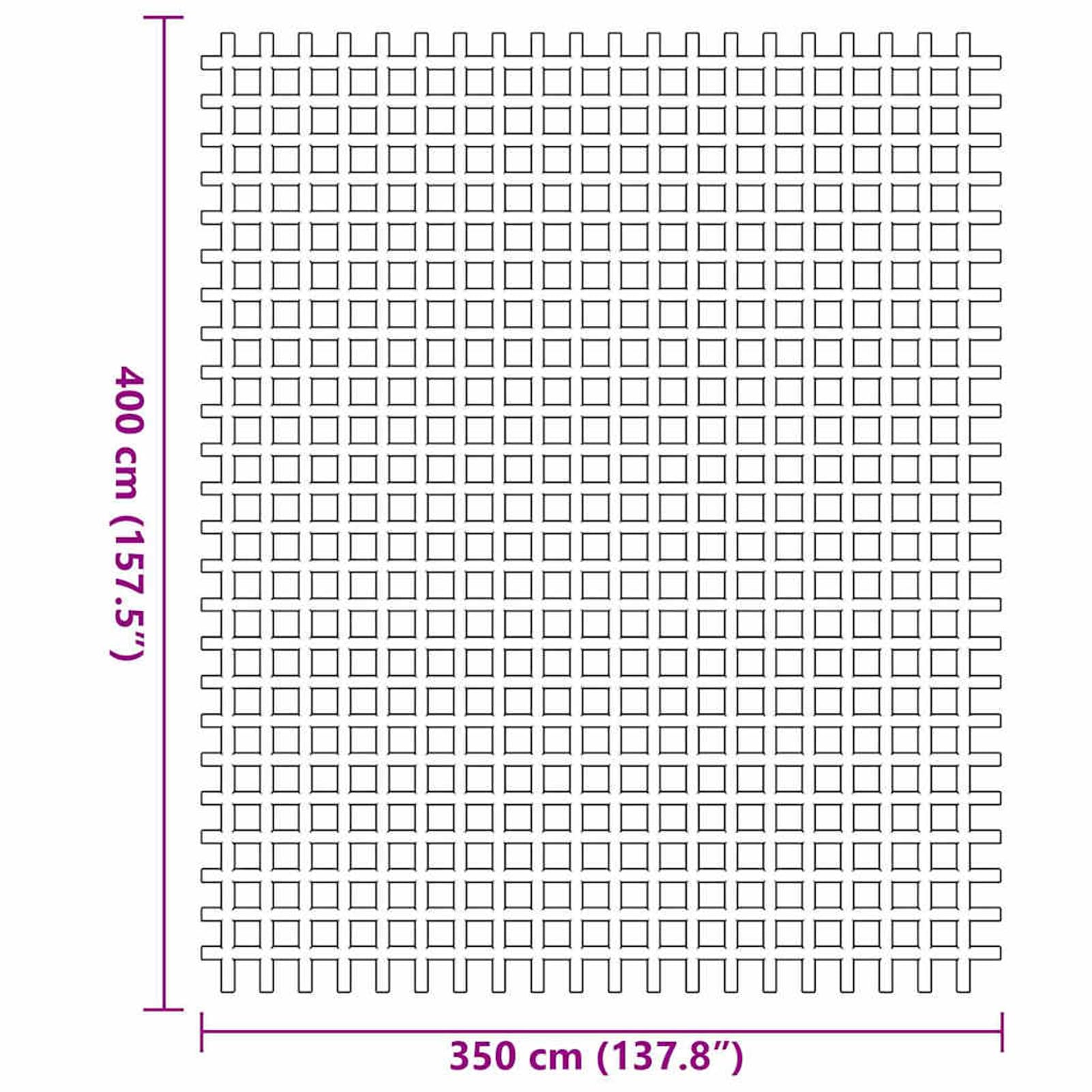 Gecheer Zeltteppich Anthrazit 3,5x4 m, Vorzeltteppich Camping Teppich Outdoor für Patio Balkon42002776
