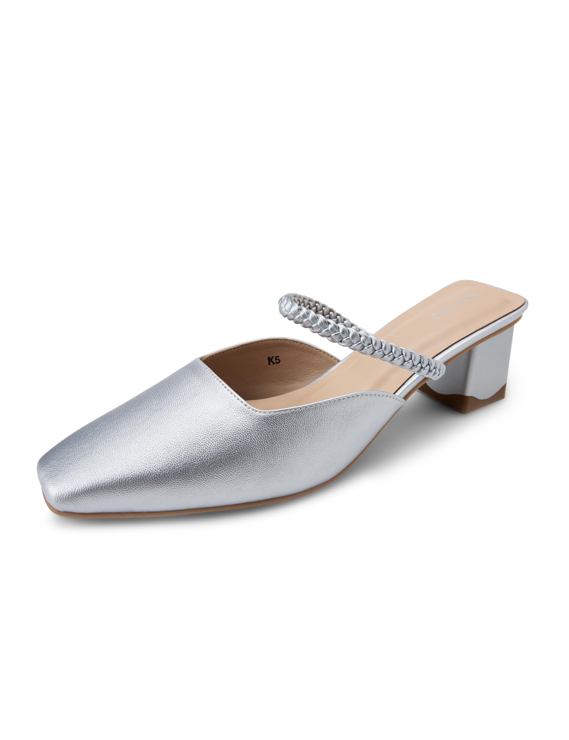 metro Women's Froh Feet Fashionable Block Heel Mules Featuring a Square Toe Design,-picture-26