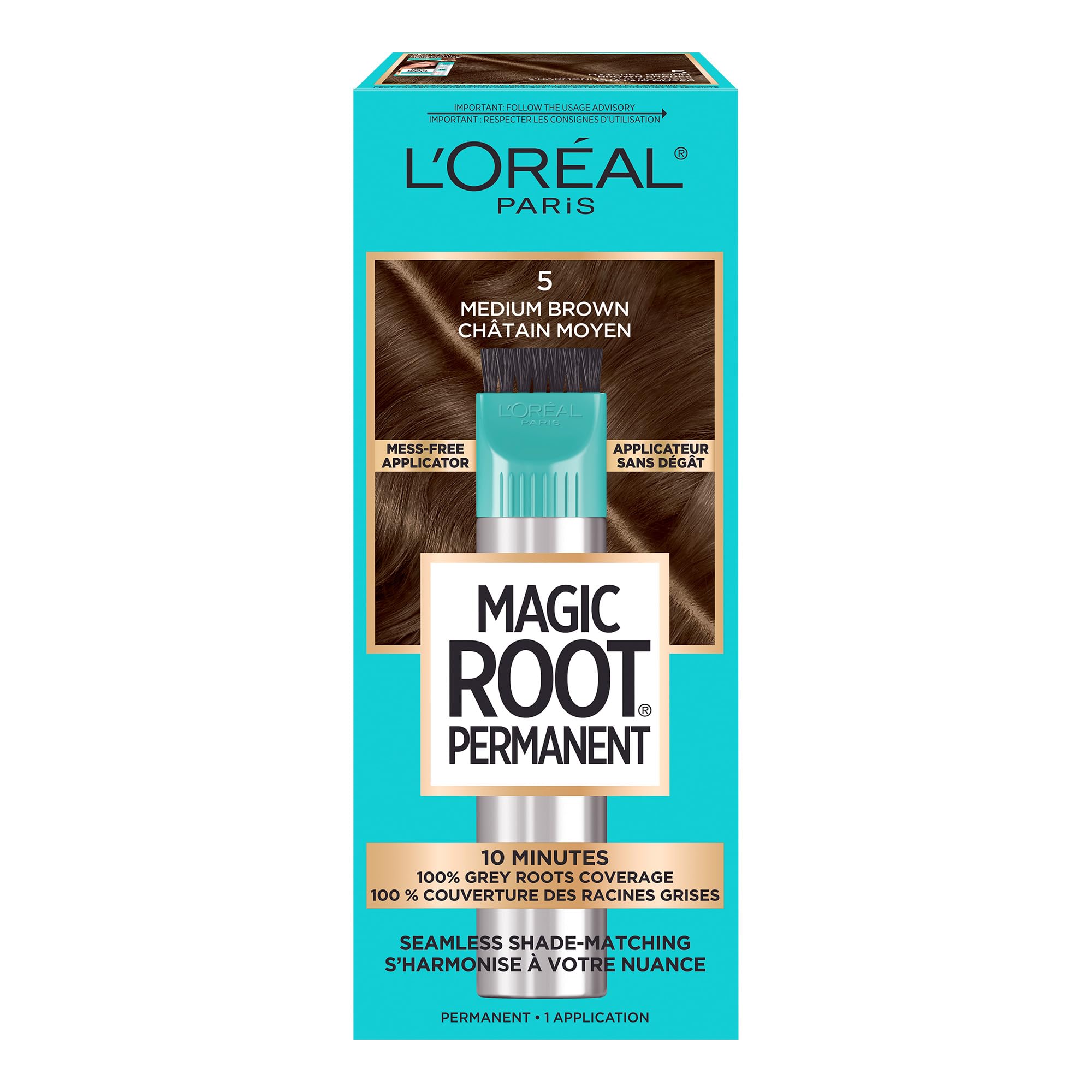 L’Oréal Paris Root Rescue Hair Color, 5 Medium Brown