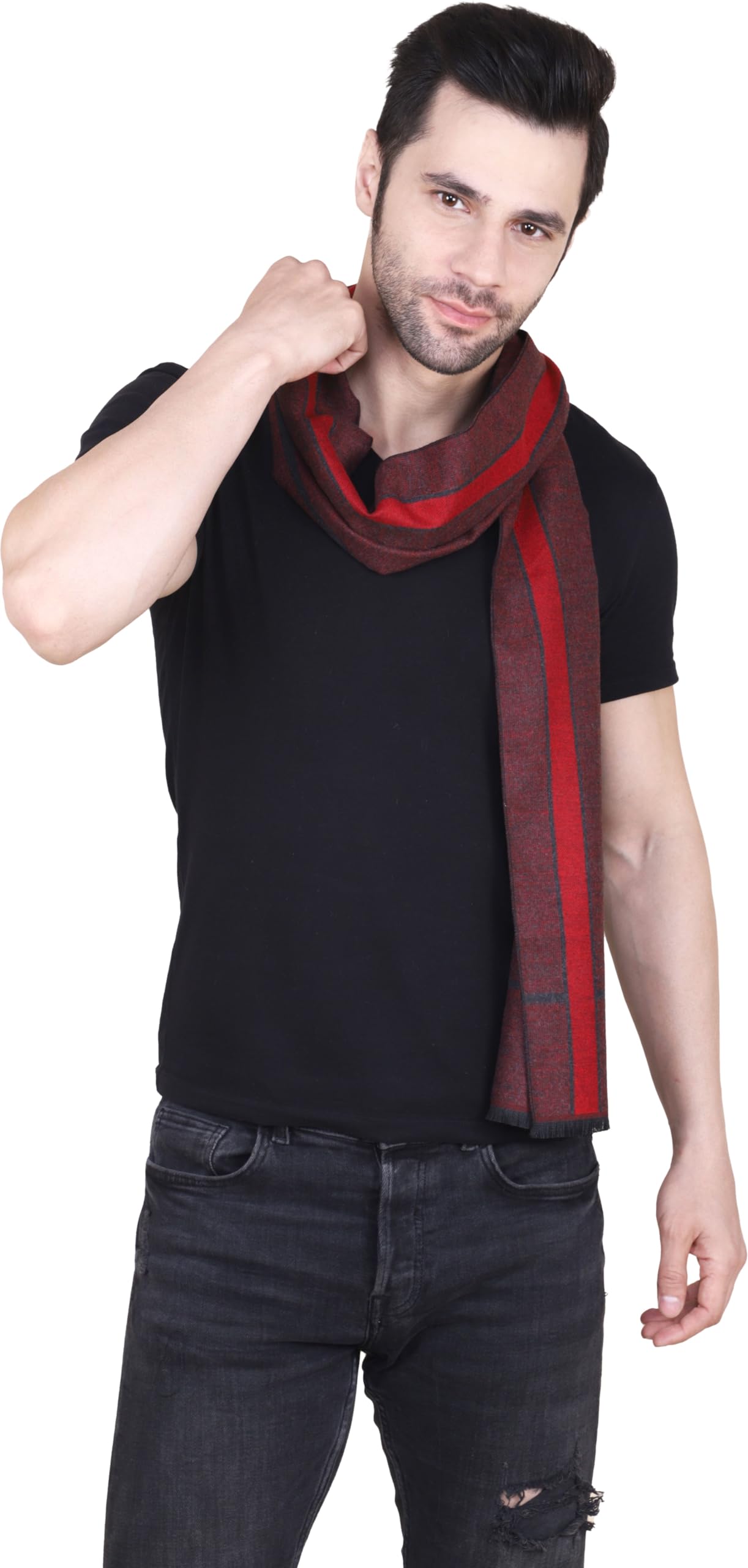 cazzano Men Muffler Maron Printed Casual For Better Looking Men Pack of 1-picture-27