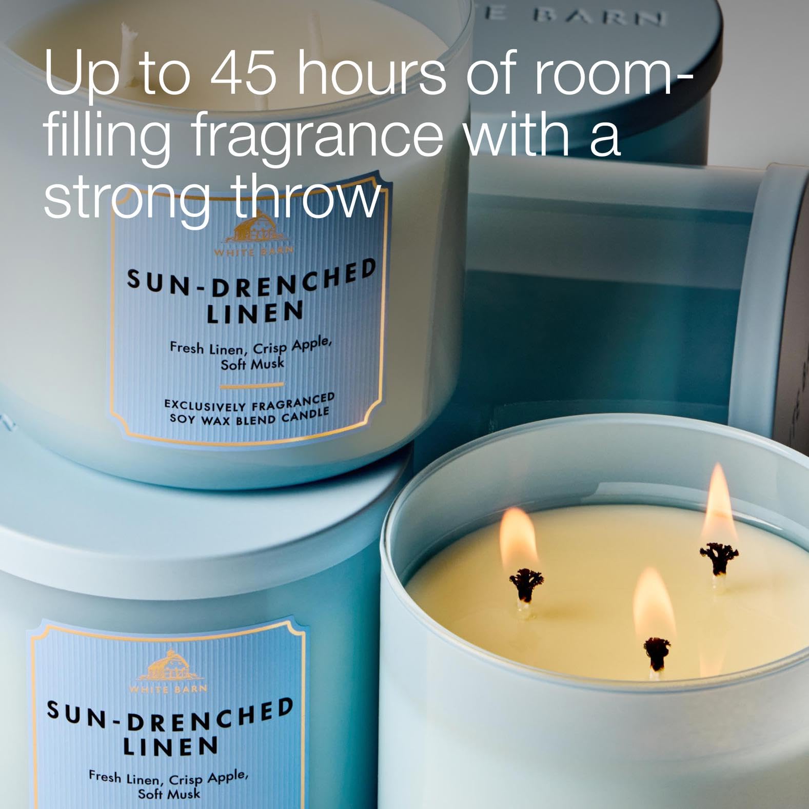 Amazon.com: Bath & Body Works Sun-Drenched Linen 3-Wick Candle