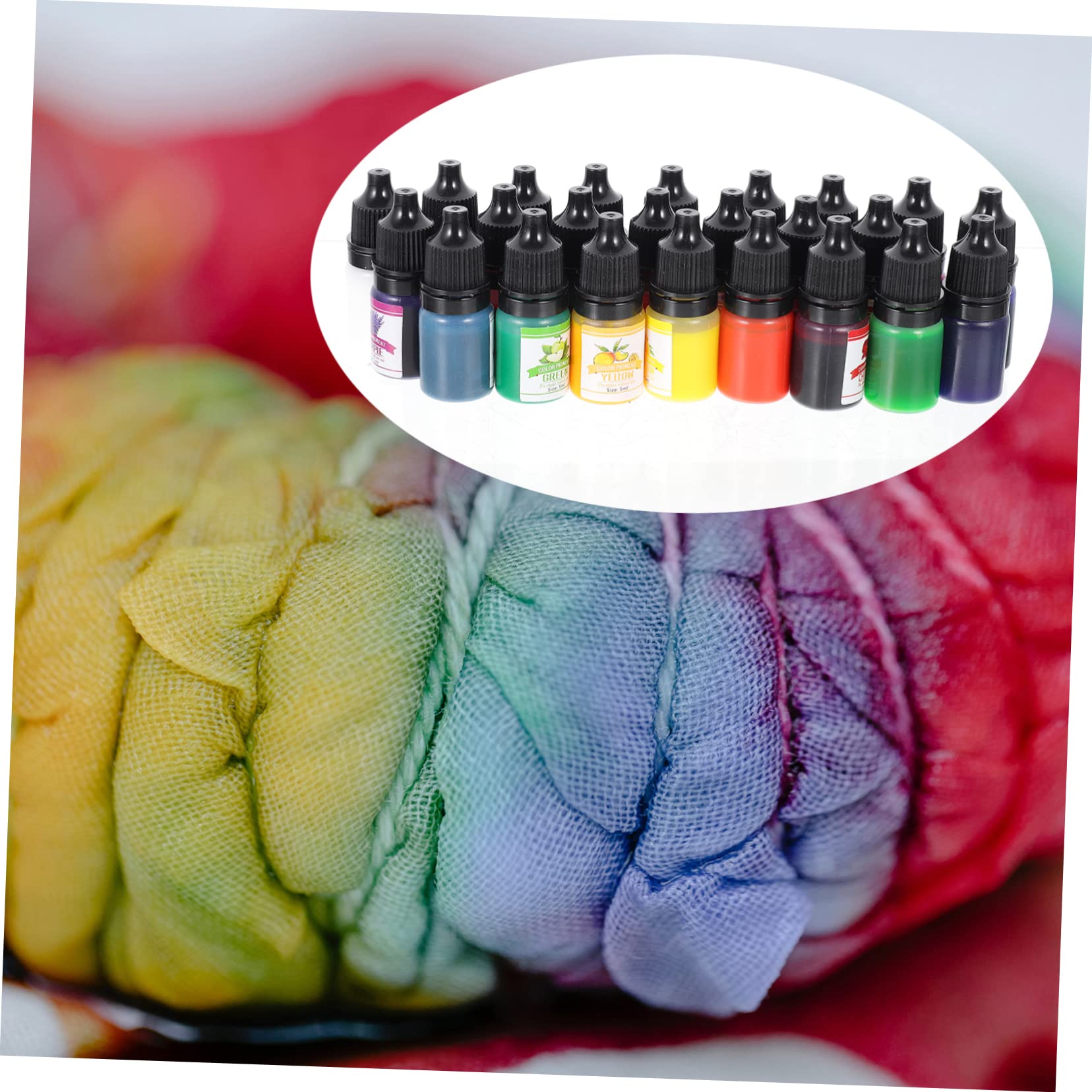 Pigmento per Resina Epossidica Colorato, 24 Colori, Concentrato, in Plastica, per Creazioni Fai da Te Resina