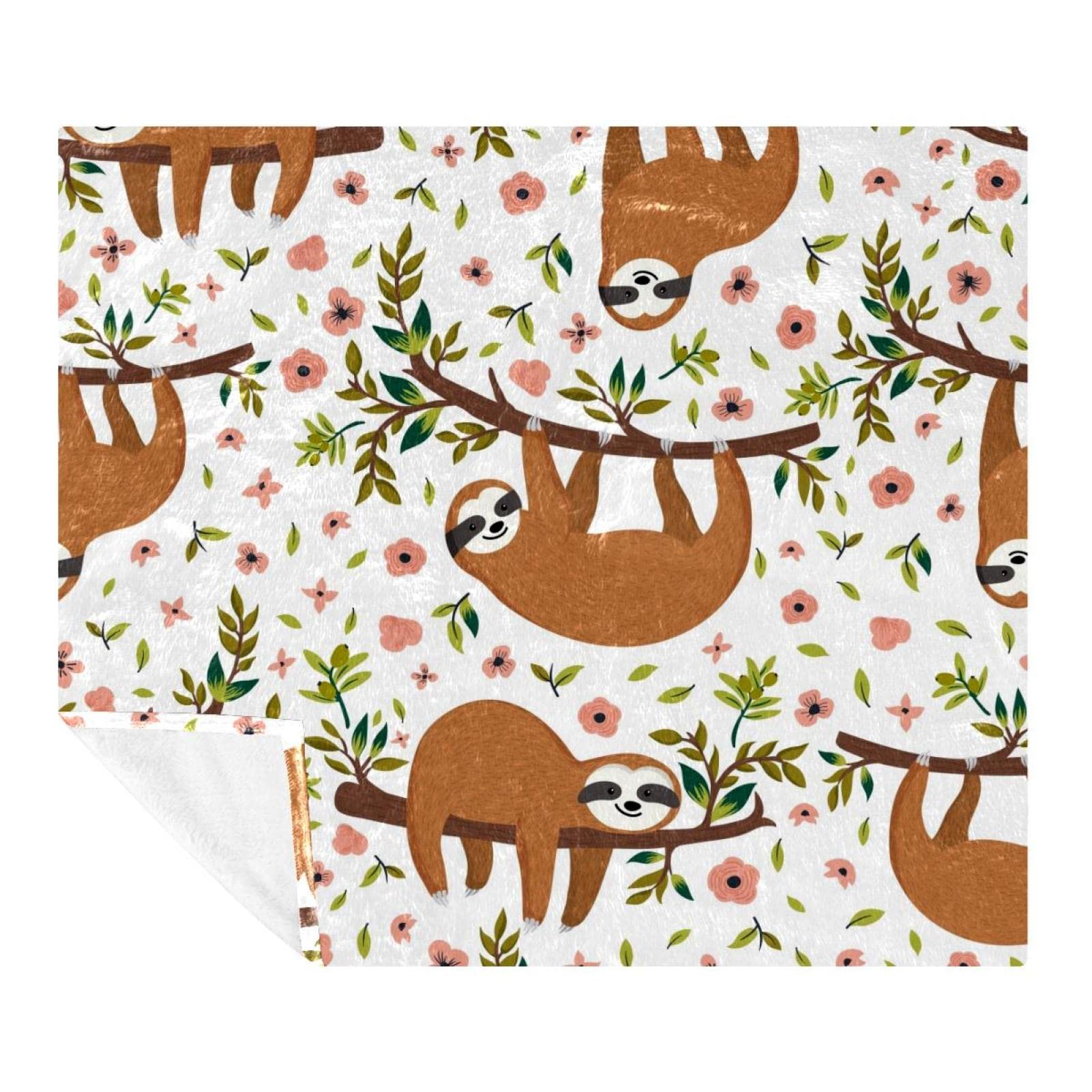 Couverture polaire paresseux en microfibre premium douce et durable