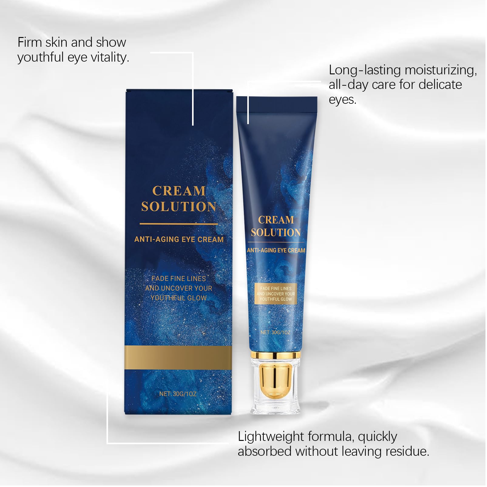 Olavita Anti Wrinkle Serum&Face Cream & Eye Cream,3pcs BOX- Liquid Solution Serum&Face Cream& Eye Cream, Wrinkle Remove Essential Moisturizer,Fine Lines&Reduce Crow's feet,Plump Skin,Improve Firmness - Image 4