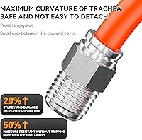 Vista 4 de NEUMÁTICO 304 - Accesorio recto macho de acero inoxidable para tubo de 6mm de diámetro exterior x rosca M5 de conexión rápida (paquete de 2)