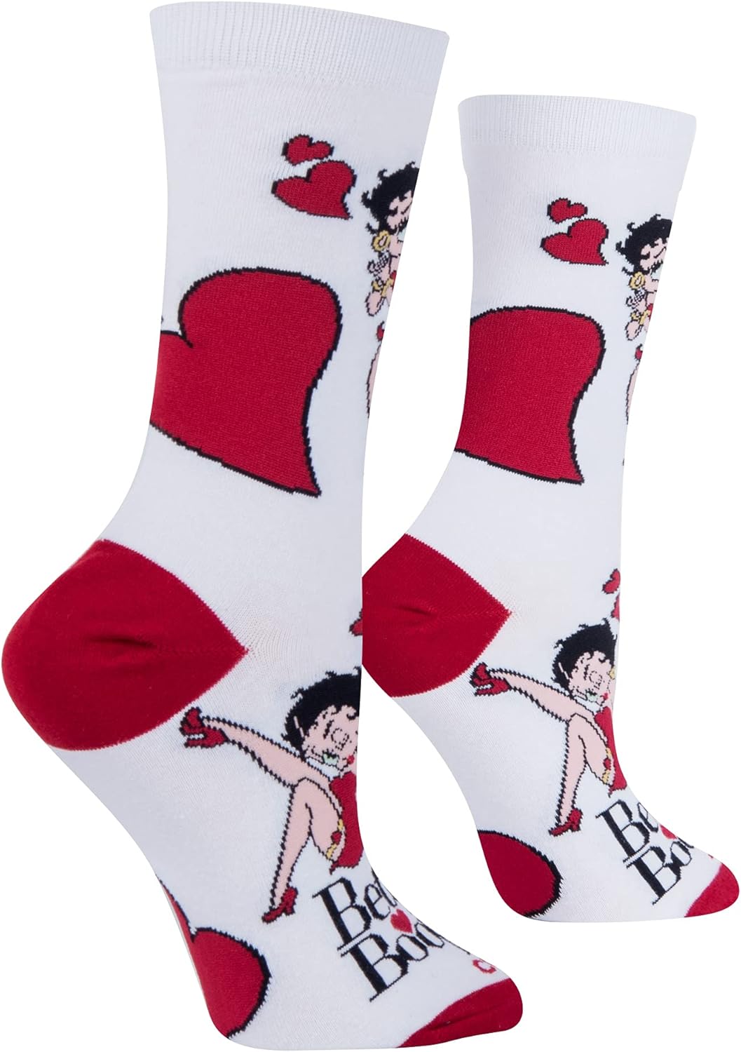 Cool Socks - Betty Boop Novelty Crew Socks - Unisex Size Medium - Funny Graphic Cartoon Print -Soft Stretch Cotton Blend, Fun Gift - Image 3