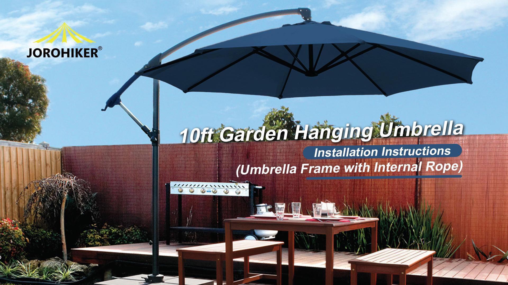 Jorohiker Patio Umbrella 10ft Replacement Canopy for 8 Ribs,Dusty Blue