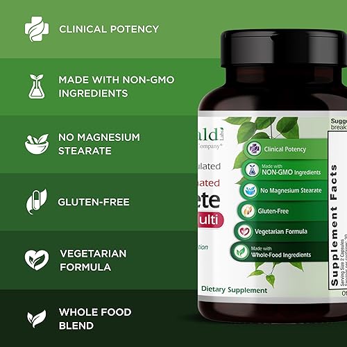 Miniatura 4 de Emerald Labs Suplemento multidietético completo de primera calidad con vitamina C, complejo de vitamina B, CoQ10, zinc, probióticos y vitamina A