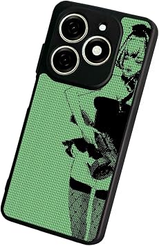 Tecno Spark 20/20C ile Uyumlu Nokia Tasarımlı Glossy Premium Kılıf, Yeşil