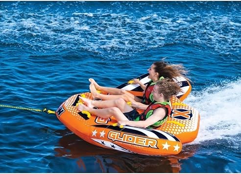 Wow Sports Glider Towable Tube - Flex Seating - Soft Top - for Boating