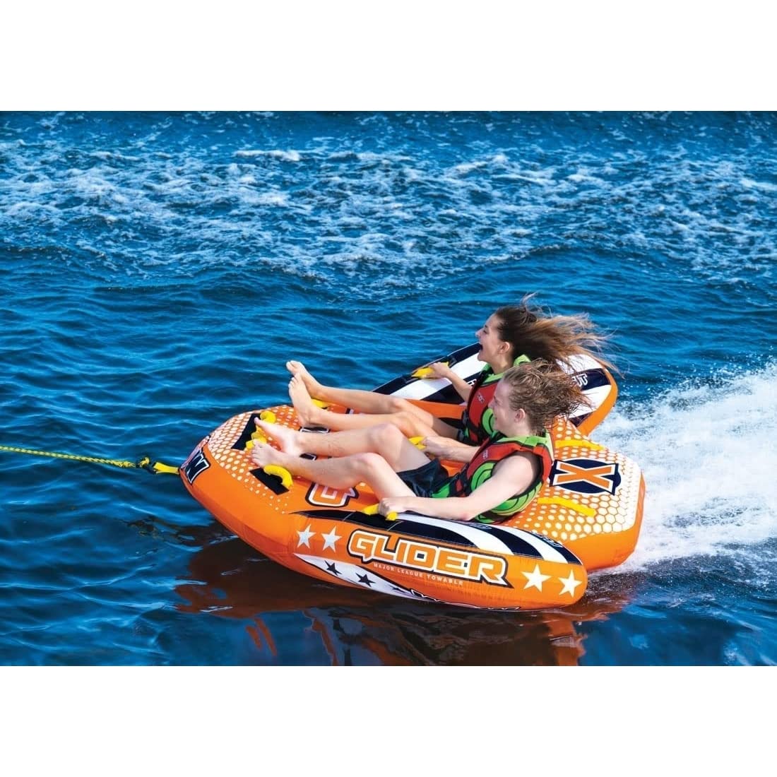 Wow Glider 2P remolcable con Asiento Flexible, Multicolor, Grande