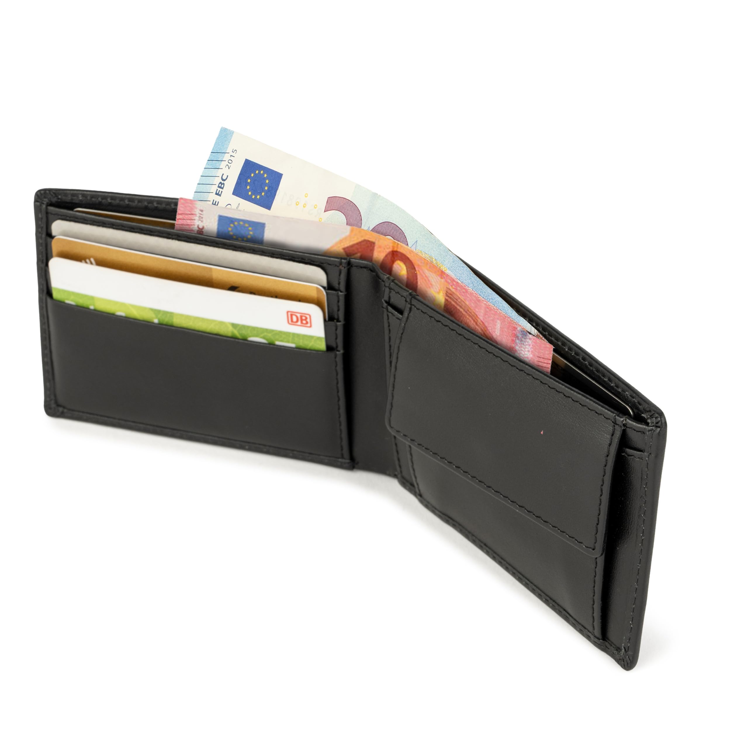 Berliner Bags Kees Cartera de Piel Hombre Compacta, Monedero y RFID, Caja