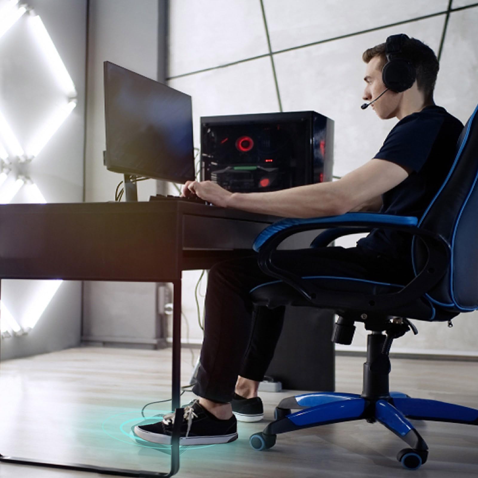 Interruttori a pedale triplo USB personalizzabili per configurazioni di gioco, apparecchiature e automazione della tastiera USB triplo pedale per PC
