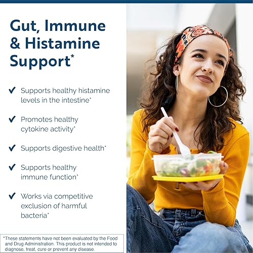 Miniatura 4 de Researched Nutritionals MastCell Support Duo - HistaQuel para apoyar la producción normal de histamina (120 cápsulas) y probiótico multicepa