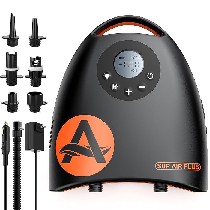 Buy awesafe 20PSI High Pressure SUP Electric Air Pump with 7800mAh