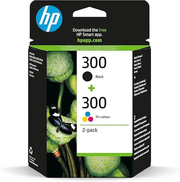 Cartuccia HP 300 Nero e Colore - Combo Pack 2 Cartucce Originali per Stampanti HP