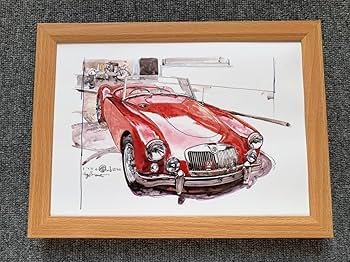 Amazon.co.jp: □BOW。池田和弘『MG-A』B5サイズ 額入り 貴重