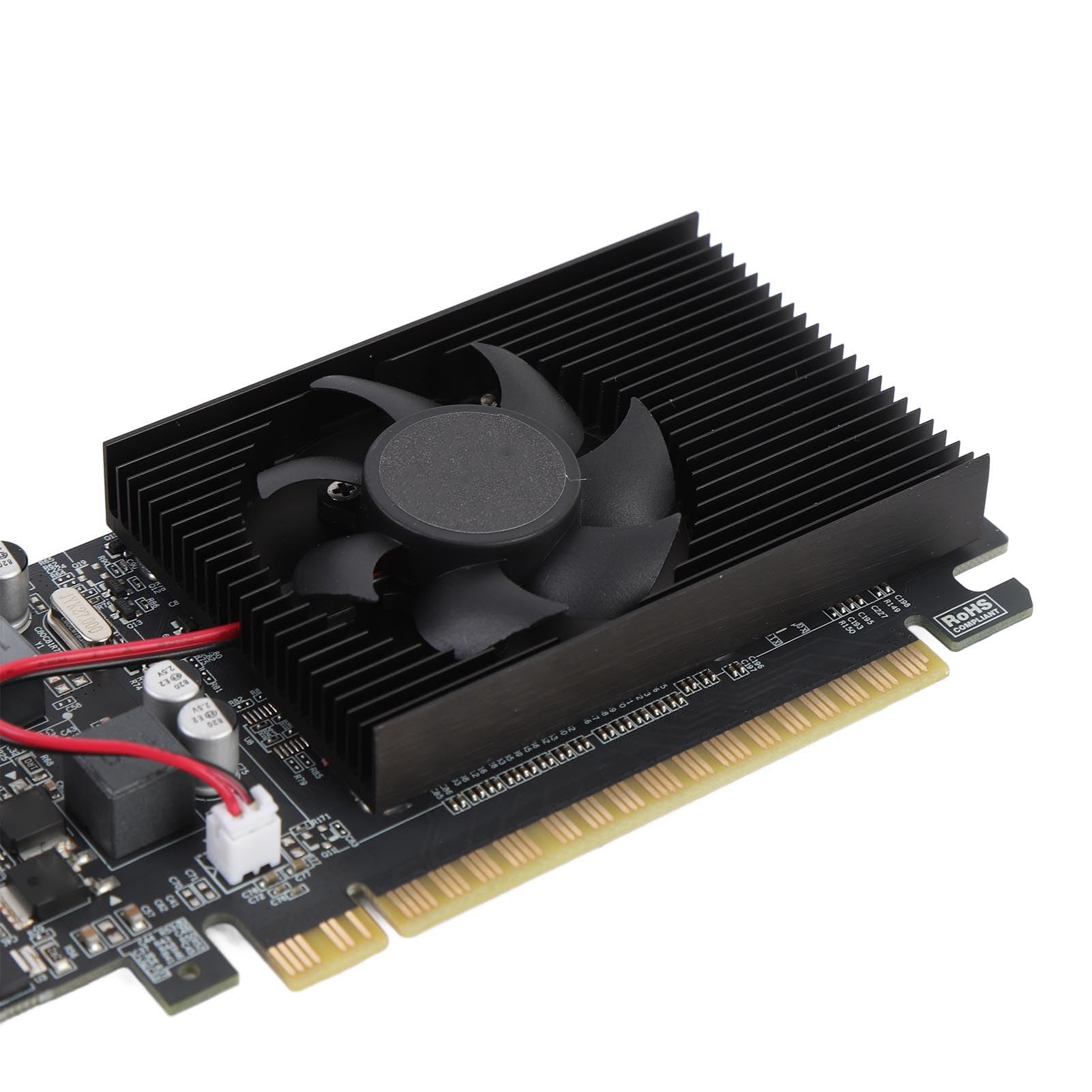 Generic Karta Graficzna do Gier Wydajna pamięć Wideo 2 GB DDR3 Interfejs Multimedialny HD Port VGA DVI dla Entuzjastów Komputerów Stacjonarnych Metalowy materiał PCB