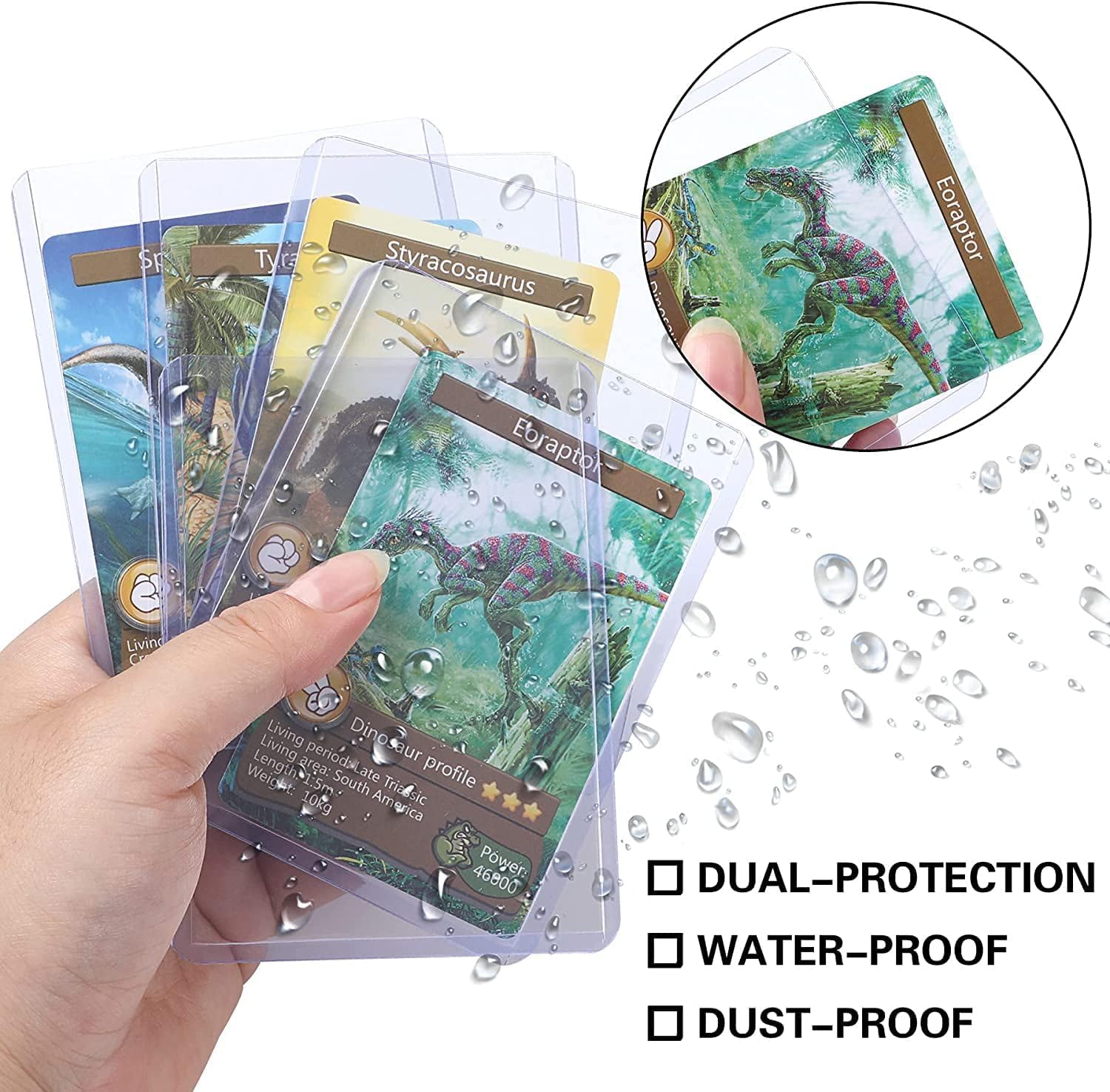2000 custodie protettive per carte di credito e portapacchi, in plastica rigida di alta qualità, per carte collezionabili e giochi di baseball (1000 pezzi con apertura dall'alto + 1000 custodie penny)